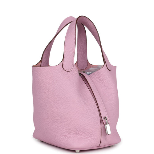 Hermes Picotin Lock 18 Mauve Sylvester Clemence Palladium Hardware