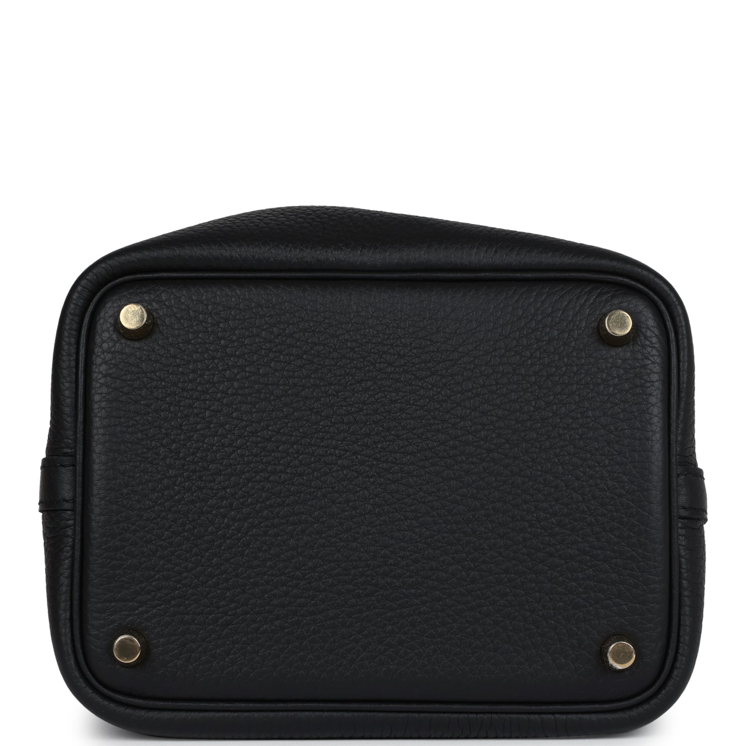 HERMES 25S PICOTIN LOCK 18 IN BURNT CARAMEL CALFSKIN GOLD HARDWARE