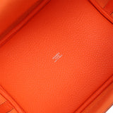 Hermes Picotin Lock 22 Orange Minium Clemence Palladium Hardware