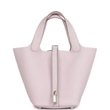 Hermes Picotin Lock 18 Mauve Pale Clemence Palladium Hardware