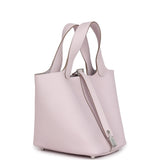 Hermes Picotin Lock 18 Mauve Pale Clemence Palladium Hardware