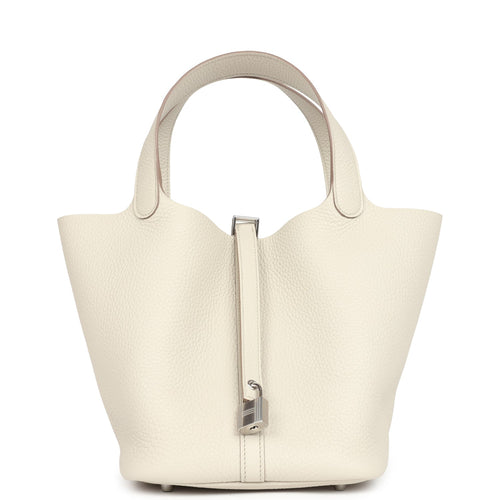 Hermes Picotin Lock 22 Beton Clemence Palladium Hardware