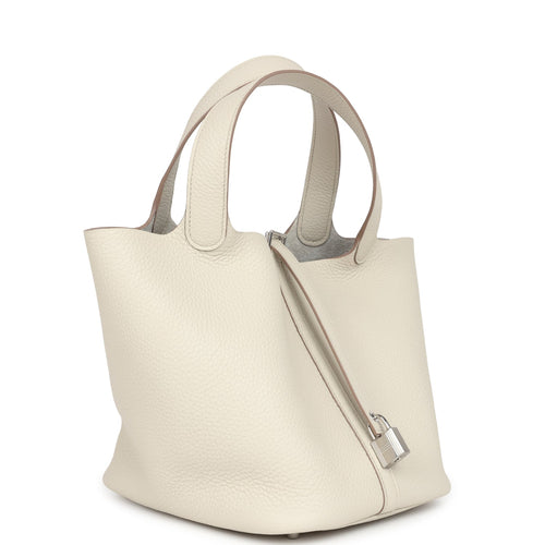 Hermes Picotin Lock 22 Beton Clemence Palladium Hardware