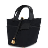 Hermes Picotin Cargo 18 Black Toile Goeland and Swift Gold Hardware