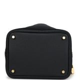 Hermes Picotin Lock 18 Black Clemence Gold Hardware