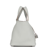 Hermes Picotin Lock 18 Gris Perle Clemence Palladium Hardware