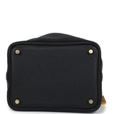 Hermes Picotin Lock 18 Black Clemence and Matte Alligator Touch Gold Hardware