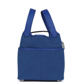 Hermes Picotin Cargo 18 Bleu Royal Swift and Toile Canvas Palladium Hardware