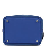 Hermes Picotin Cargo 18 Bleu Royal Swift and Toile Canvas Palladium Hardware