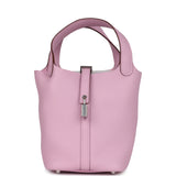 Hermes Picotin Lock 18 Mauve Sylvestre Clemence Palladium Hardware