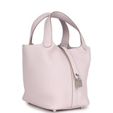 Hermes Picotin Lock 18 Mauve Pale Clemence Palladium Hardware