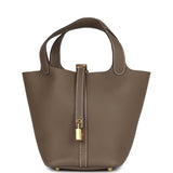 Hermes Picotin Lock 18 Etoupe Clemence Gold Hardware