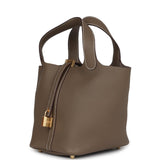 Hermes Picotin Lock 18 Etoupe Clemence Gold Hardware