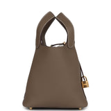 Hermes Picotin Lock 18 Etoupe Clemence Gold Hardware