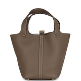 Hermes Picotin Lock 18 Etoupe Clemence Gold Hardware
