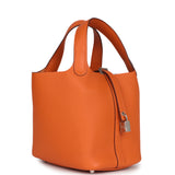 Hermes Picotin Lock 18 Orange Clemence Palladium Hardware