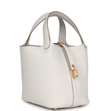 Hermes Picotin Lock 18 Gris Pale Clemence Gold Hardware