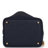 Hermes Picotin Lock 18 Casaque Bleu Nuit and Vert Cypress Clemence Gold Hardware