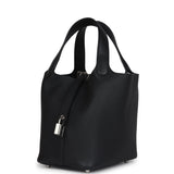 Hermes Picotin Lock 18 Black Clemence Palladium Hardware