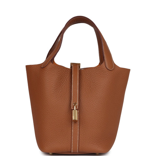 Hermes Picotin Lock 18 Gold Clemence Gold Hardware