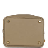 Hermes Picotin Lock 18 Beige Marfa Clemence Gold Hardware