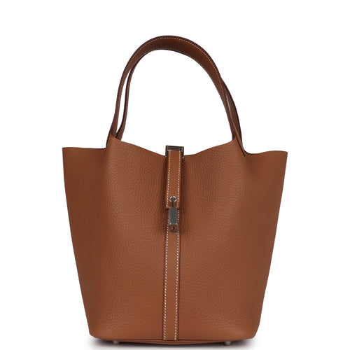 Hermes Picotin Lock 22 Gold Clemence Palladium Hardware