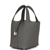 Hermes Picotin Lock 18 Gris Meyer Clemence Palladium Hardware