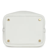 Hermes Picotin Lock 18 New White Clemence Gold Hardware