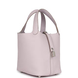 Hermes Picotin Lock 18 Mauve Pale Clemence Palladium Hardware