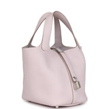 Hermes Picotin Lock 18 Mauve Pale Clemence Palladium Hardware