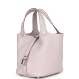 Hermes Picotin Lock 18 Mauve Pale Clemence Palladium Hardware