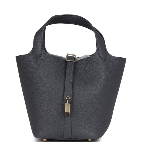 Hermes Picotin Lock 18 Ardoise Clemence Permabrass Hardware