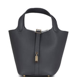 Hermes Picotin Lock 18 Ardoise Clemence Permabrass Hardware