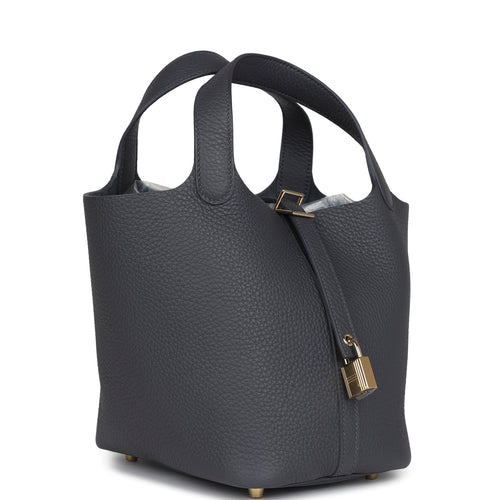 Hermes Picotin Lock 18 Ardoise Clemence Permabrass Hardware