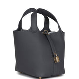 Hermes Picotin Lock 18 Ardoise Clemence Permabrass Hardware