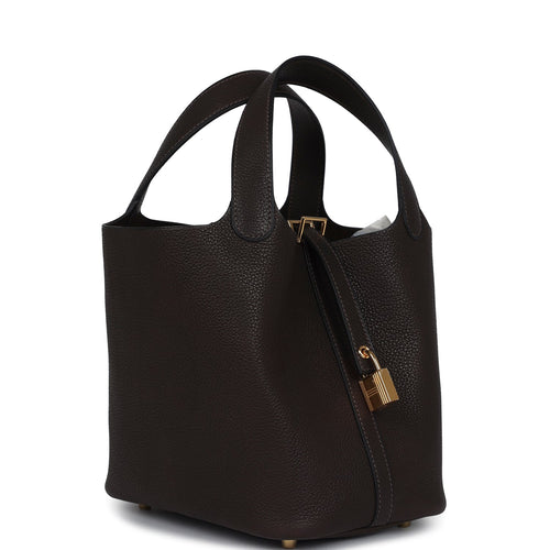 Hermes Picotin Lock 18 Ebene Barenia Faubourg Gold Hardware