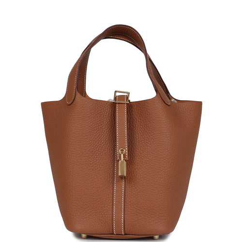 Hermes Picotin Lock 18 Gold Clemence Gold Hardware