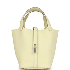 Hermes Picotin Lock 18 Jaune Milton Clemence Palladium Hardware