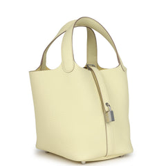 Hermes Picotin Lock 18 Jaune Milton Clemence Palladium Hardware