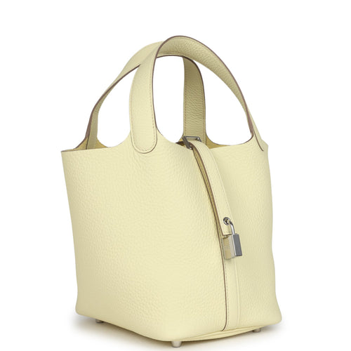 Hermes Picotin Lock 18 Jaune Milton Clemence Palladium Hardware