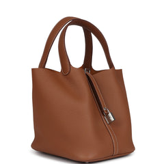 Hermes Picotin Lock 22 Gold Clemence Palladium Hardware