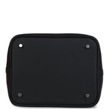 Hermes Picotin Lock 22 Black Clemence Palladium Hardware
