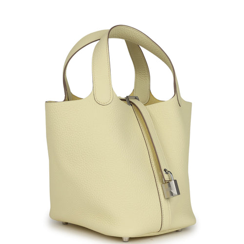 Hermes Picotin Lock 18 Jaune Milton Clemence Palladium Hardware