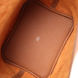 Hermes Picotin Lock 22 Gold Clemence Palladium Hardware - Thumbnail View 7
