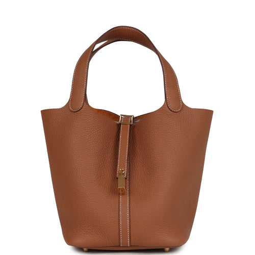 Hermes Picotin Lock 22 Gold Clemence Gold Hardware