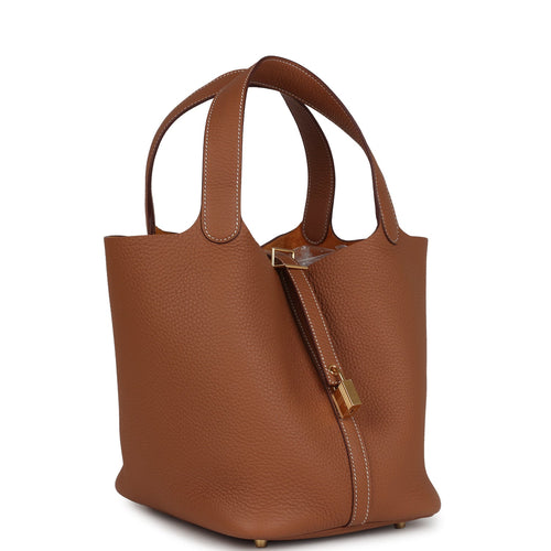 Hermes Picotin Lock 22 Gold Clemence Gold Hardware