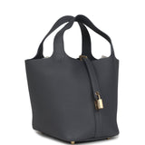 Hermes Picotin Lock 18 Ardoise Clemence Permabrass Hardware