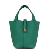 Hermes Picotin Lock 18 Vert Vertigo Clemence Gold Hardware