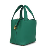 Hermes Picotin Lock 18 Vert Vertigo Clemence Gold Hardware