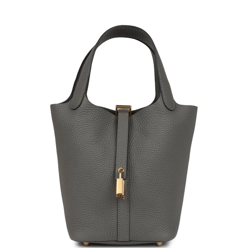 Hermes Picotin Lock 18 Gris Meyer Clemence Gold Hardware